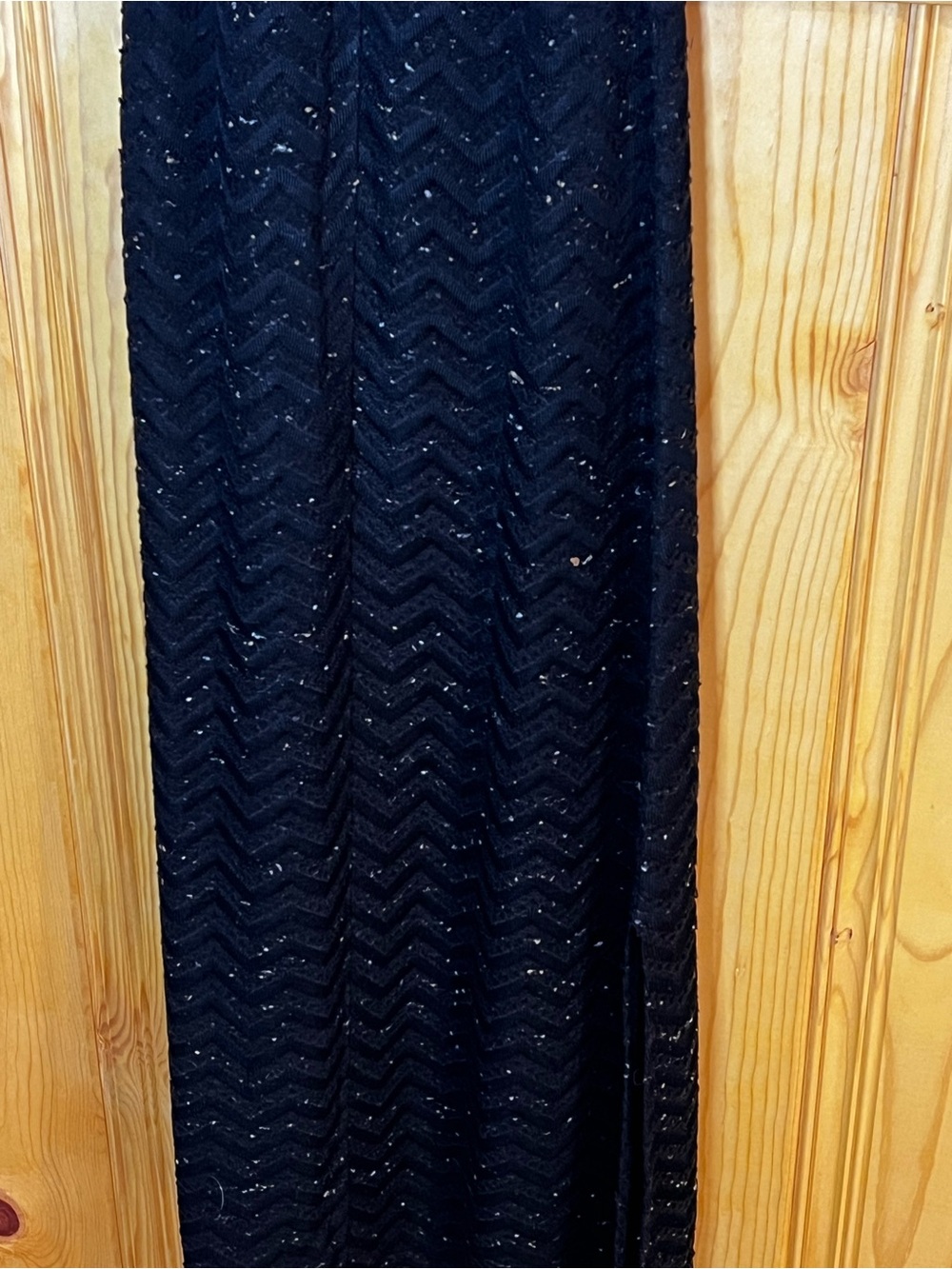 Cecilia Prado Rowan Black Knit Slit Maxi Sweater Dress Sz-S - Picture 9 of 11